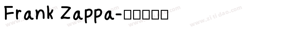 Frank Zappa字体转换